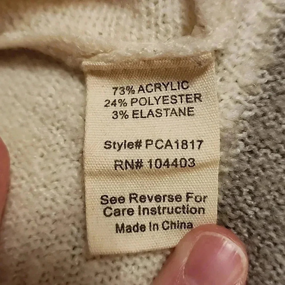 Perch by Blu Pepper Women's Back Necktie Colorblock Sweater-Size2X/3X-NWOT 🍂❄️ - Picture 4 of 6